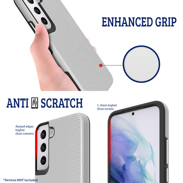 Samsung Galaxy S22 Plus Compatible Case Cover With Shockproof Rugged - Sliver